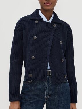 Vince | NWT Double Breasted Sweater Jacket | Small